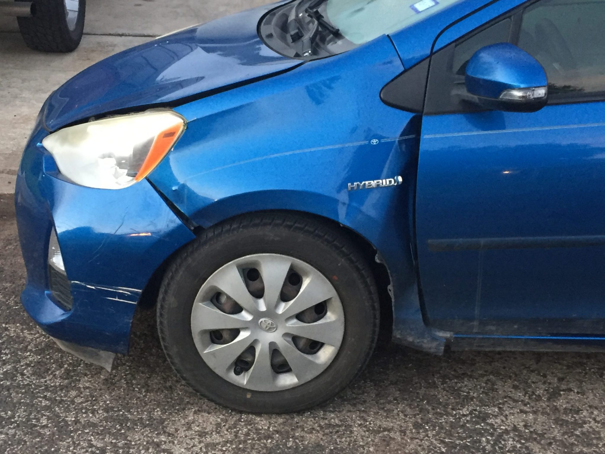 Parts of a collision repair estimate