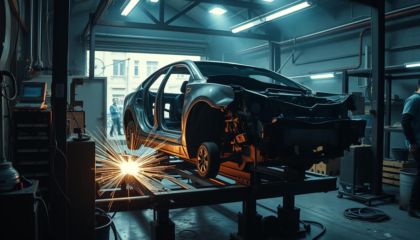 frame repair after an accident