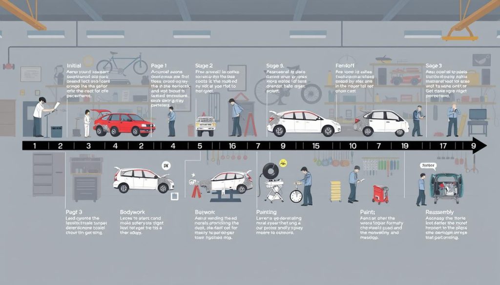 collision repair timeline