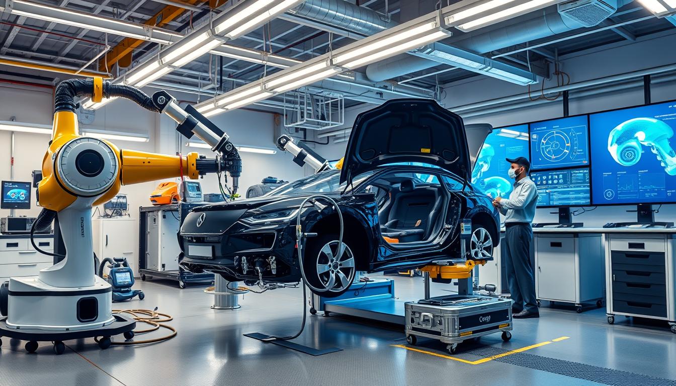 modern collision repair tech
