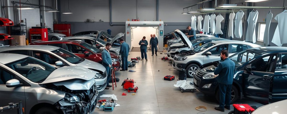 prepping vehicles for repair