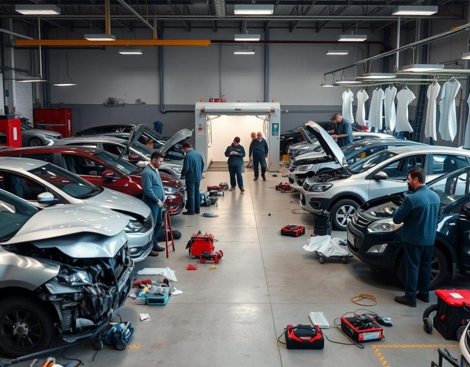 prepping vehicles for repair