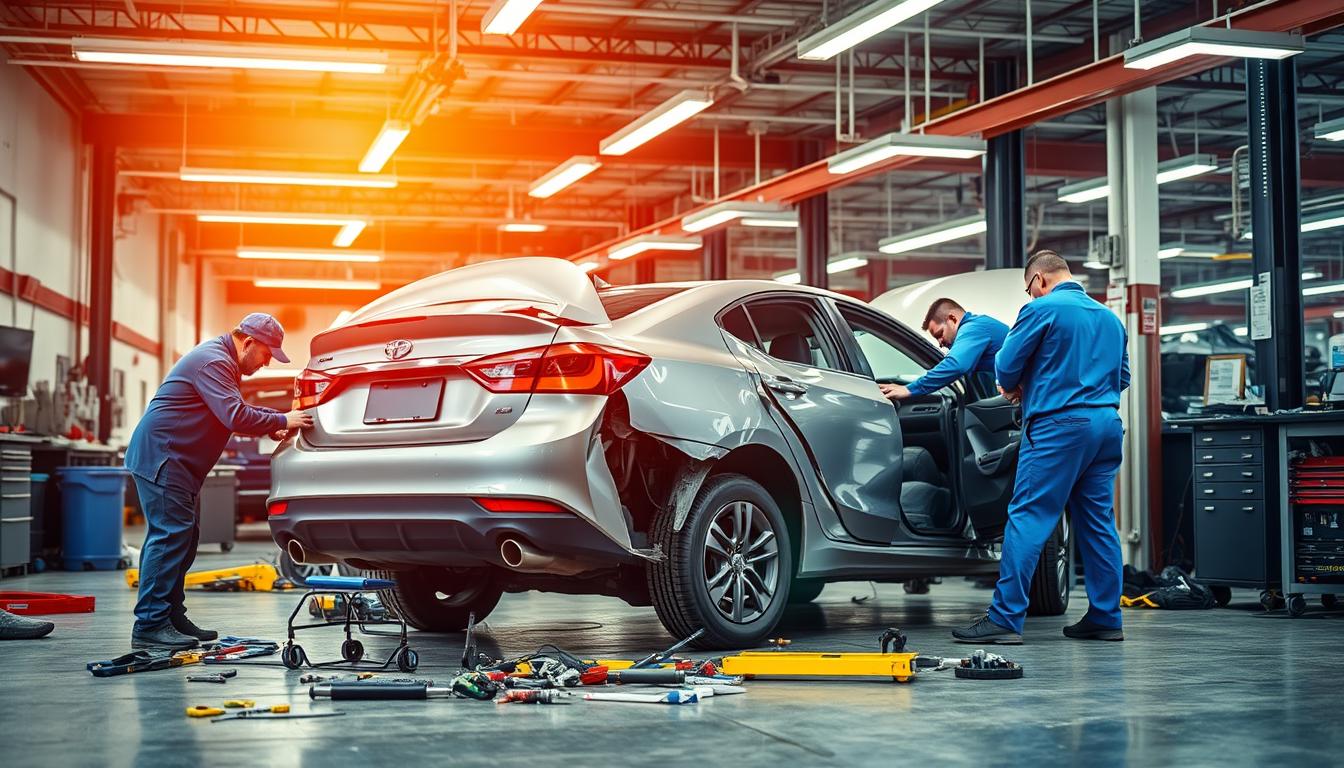 repair after rear-end collisions