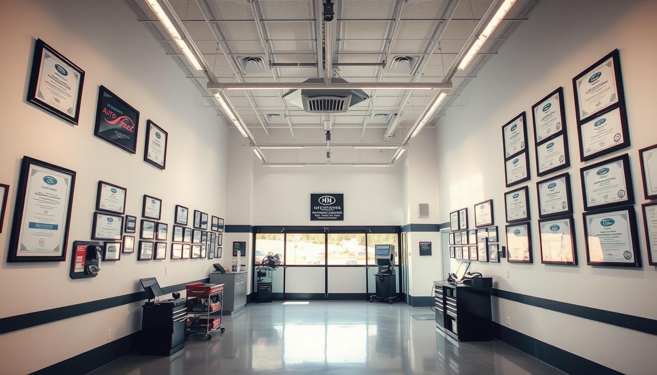 Auto body shop certifications