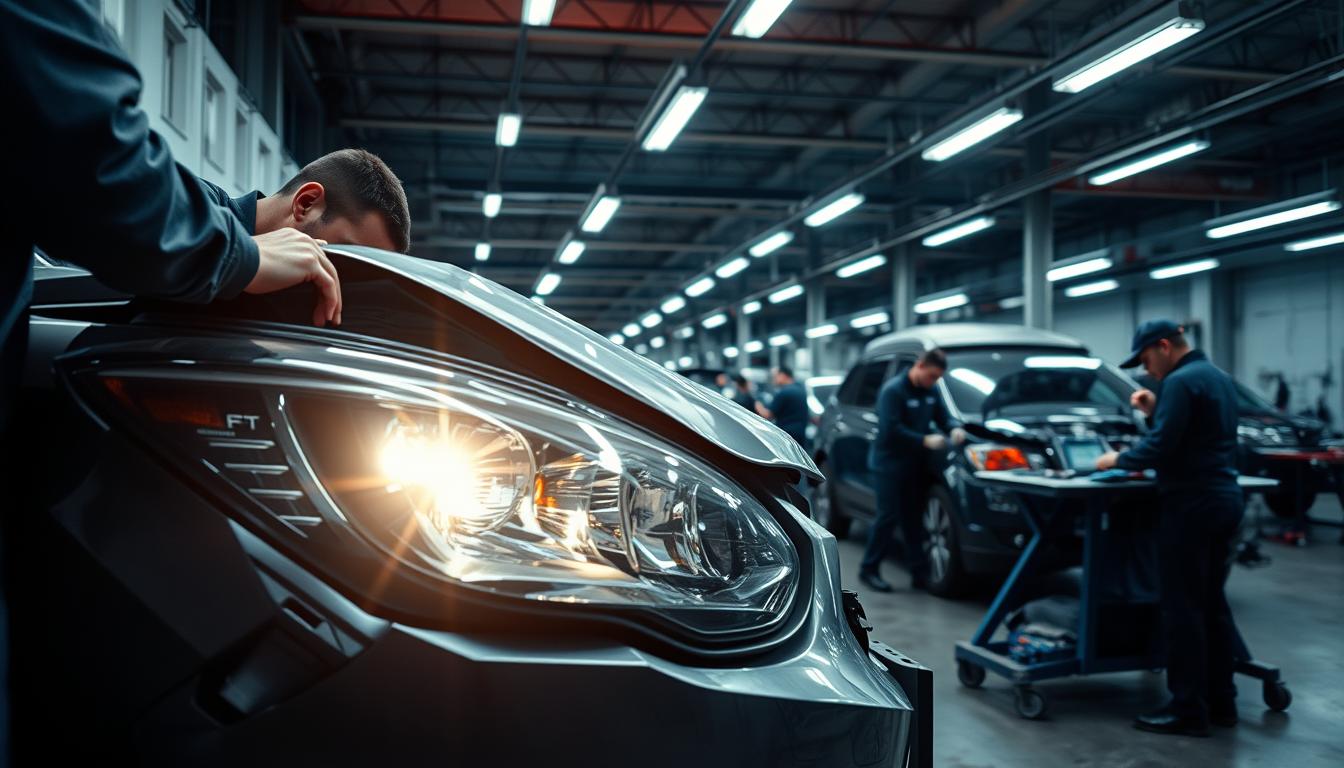Front-end collision repair