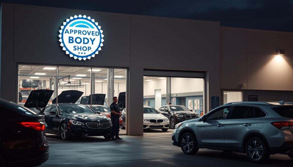 insurance-approved body shop