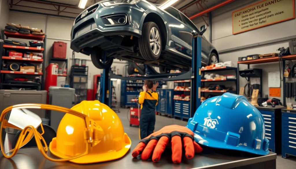 safety measures in vehicle repair