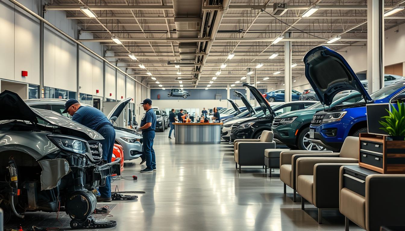 Choosing a collision center
