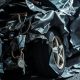 Car parts after collision