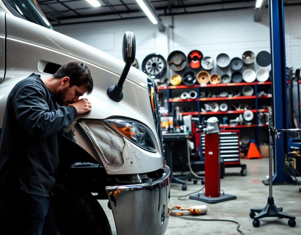 Collision repair for trucks