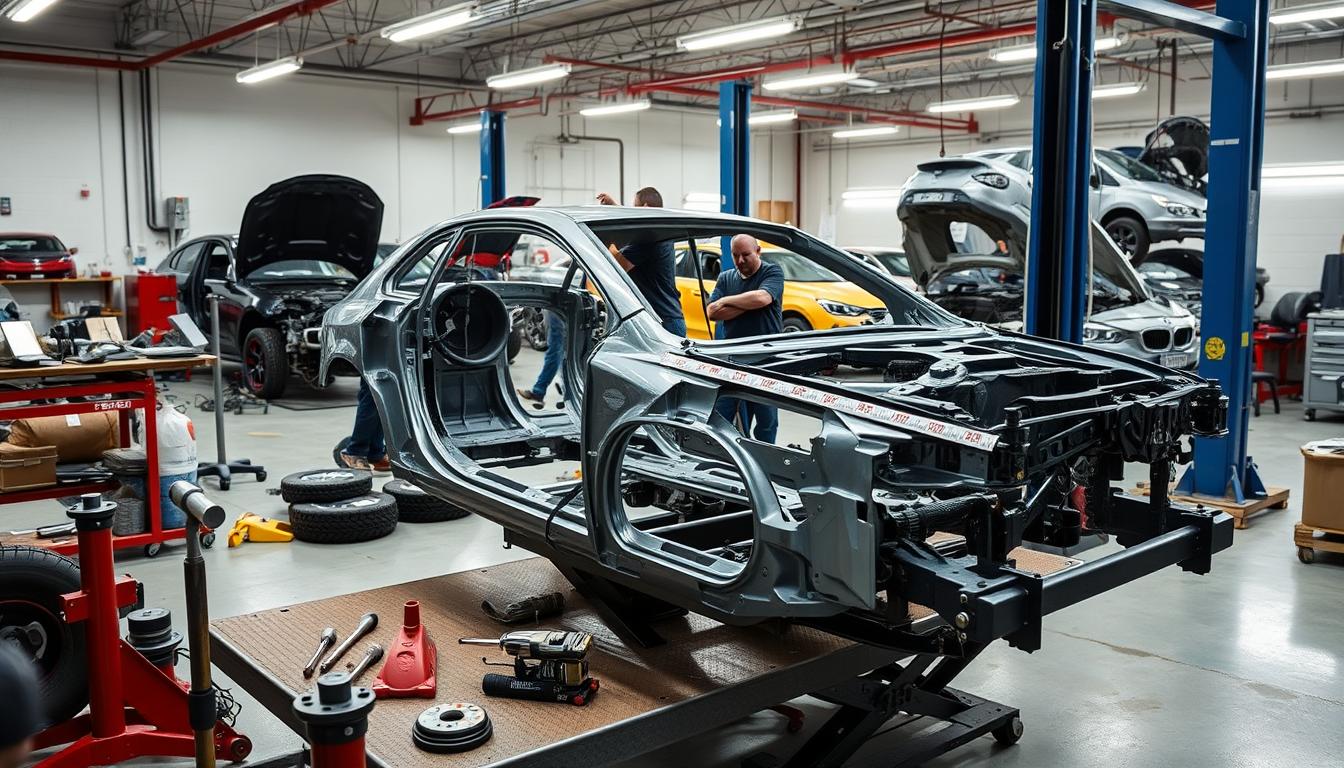 Frame straightening